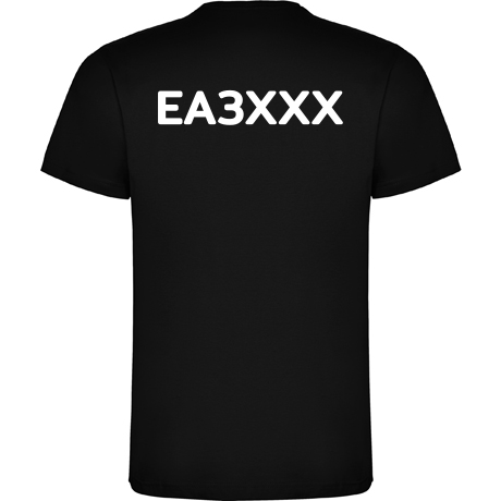 Camiseta radioaficionado con indicativo en la espalada